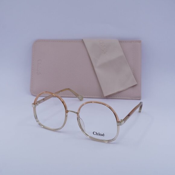 Chloe CH0032O 004 Round Eyeglasses 55mm - Orange - Picture 6 of 11